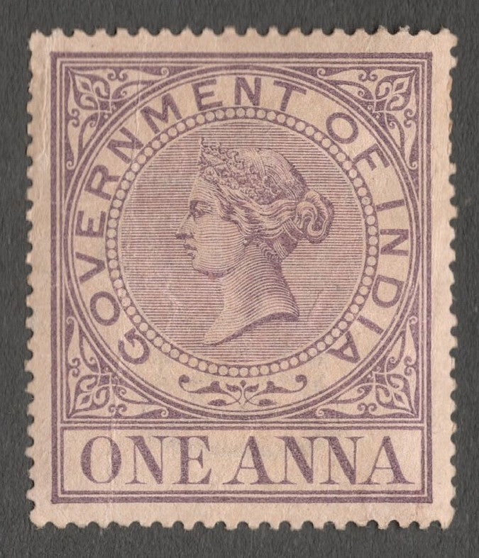 AOP India 1869 QV 1a revenue stamp MNH