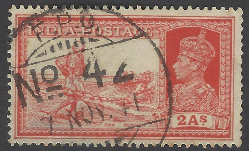Indian Army WW2 FPO 42 7 NOV 1941 Tel Aalz, Iraq on KGVI 2a Dak Runner
