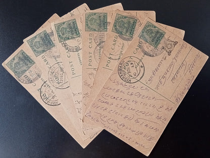 India Gwalior State postal stationery / postal history accumulation (100 items)