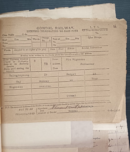India 1933 Gondal Porbandar Dispute correspondence incl. 20 signed by Maharajas