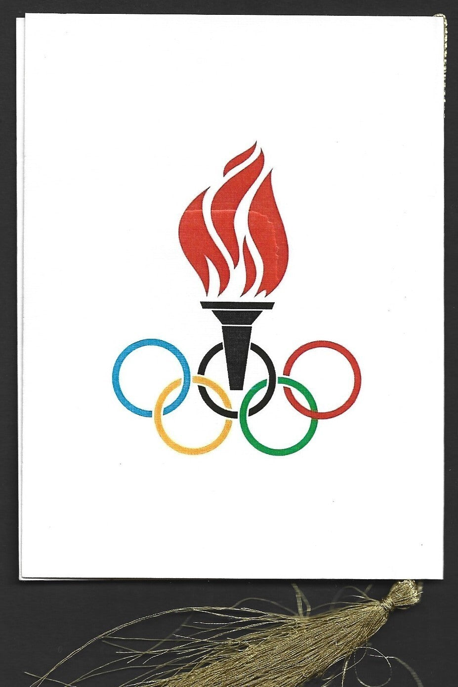 India 2024 Paris Olympics souvenir with 1896 Athens, Greece Olympics cachet