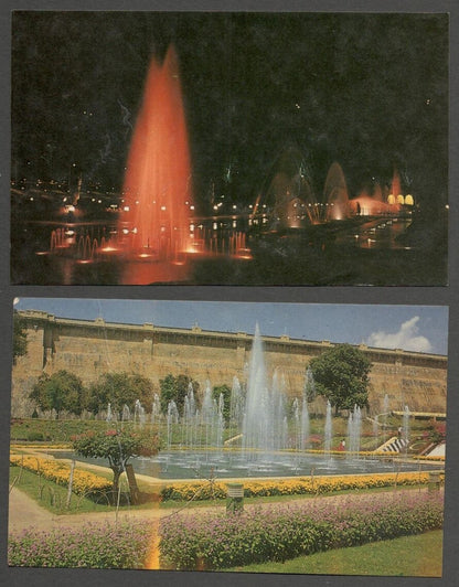 AOP India vintage set of 7 postcards BRINDAVAN