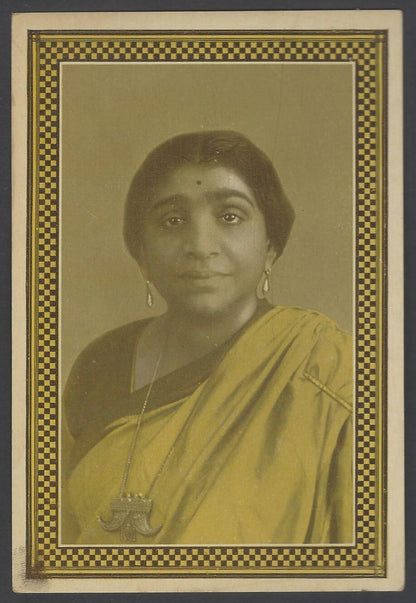 AOP India vinatge patriotic postcard Frredom Fighter Kamala Devi Chattopadhyay