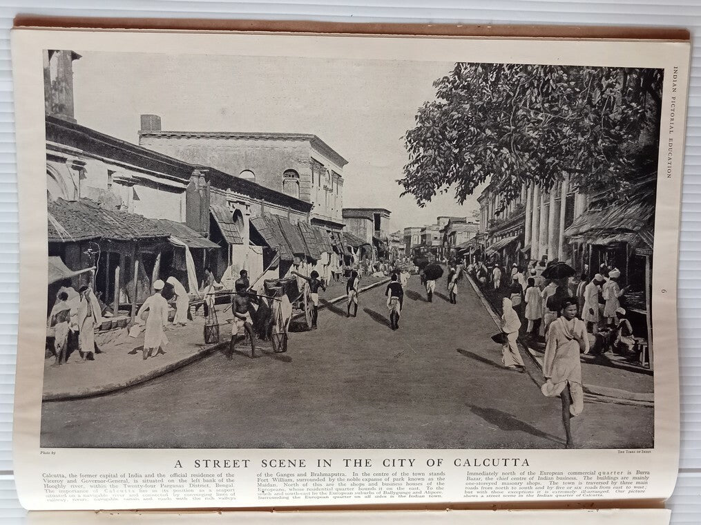 INDIAN PICTORAL EDUCATION 1929.30 Voll.1 No.5 Temples, Rivers,Salt, Dancing Girl