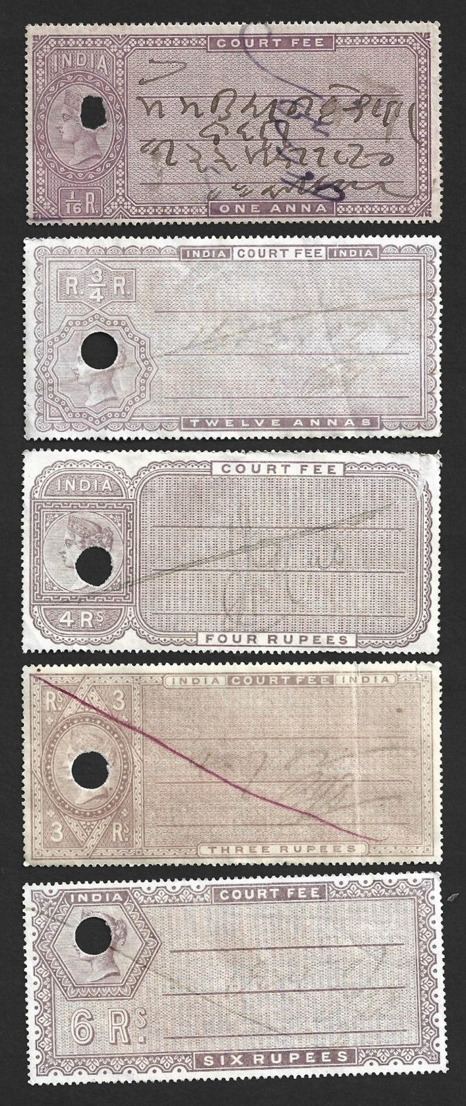 (AOP) India revenue - collection QV COURT FEES
