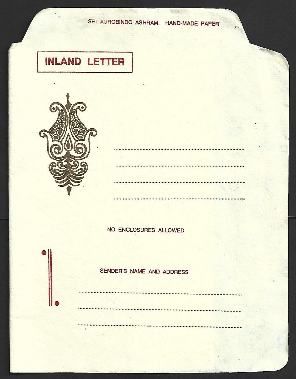 AOP India Sri Aurobindo Ashram vintage stationery (10)