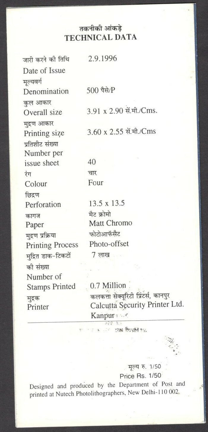 India 1996 XX World's Polutry Congress used brochure