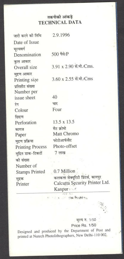 India 1996 XX World's Polutry Congress used brochure
