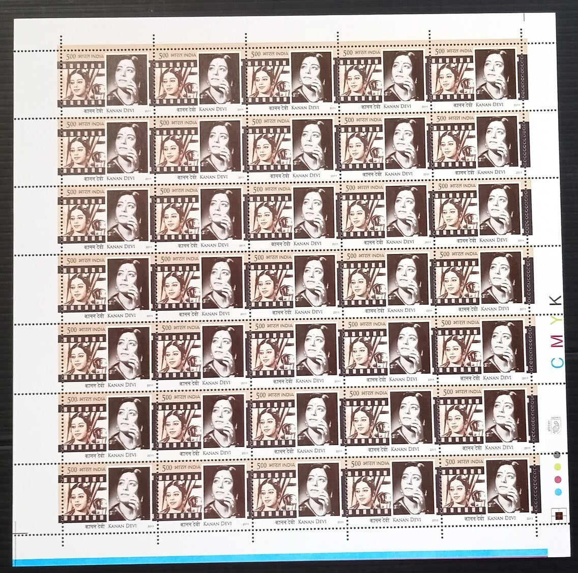 India 2011 Legendary Heroines of India set of 6 sheets of 35 MNH