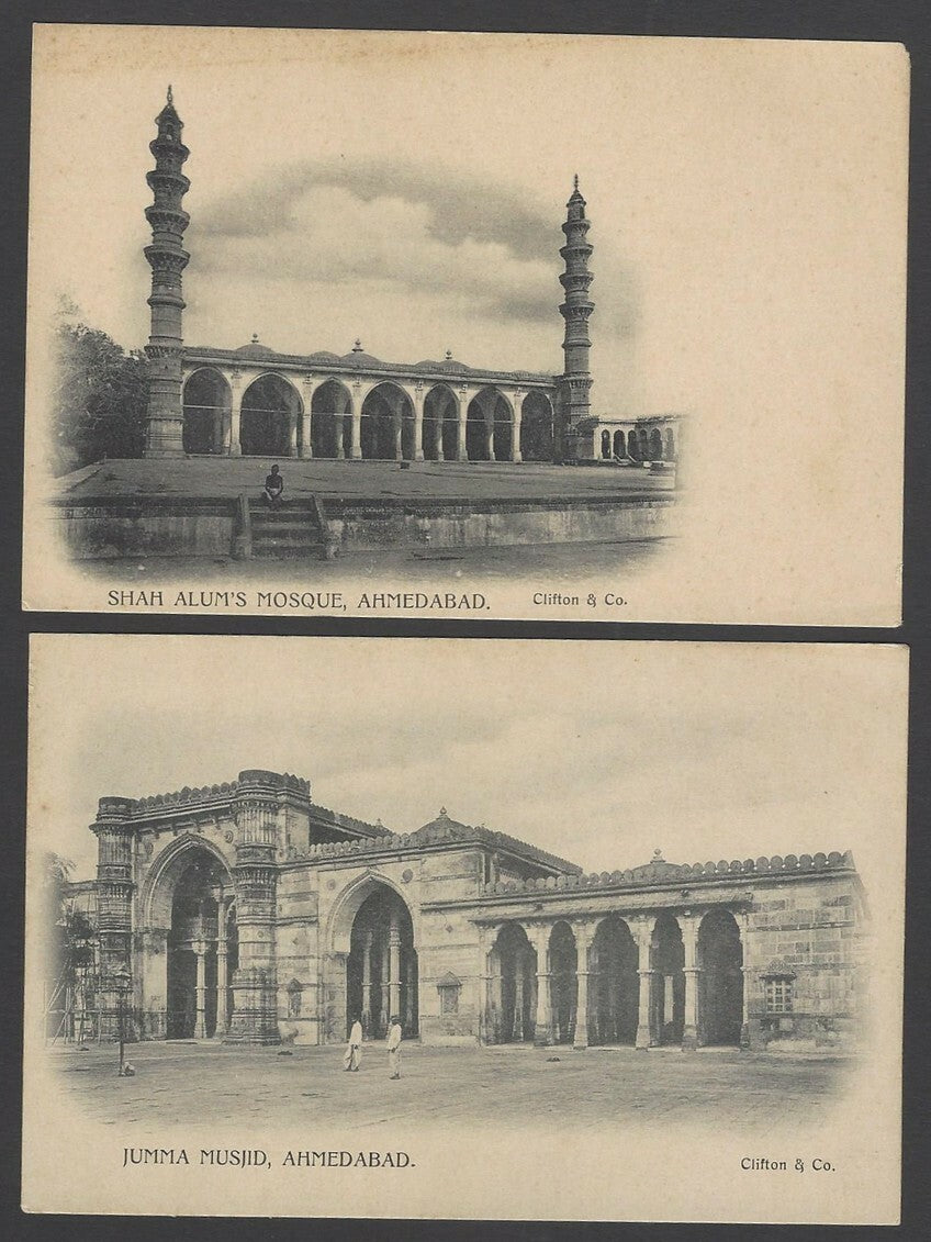 India Ahmedabad vintage UB postcards Clifton & Co. (4)