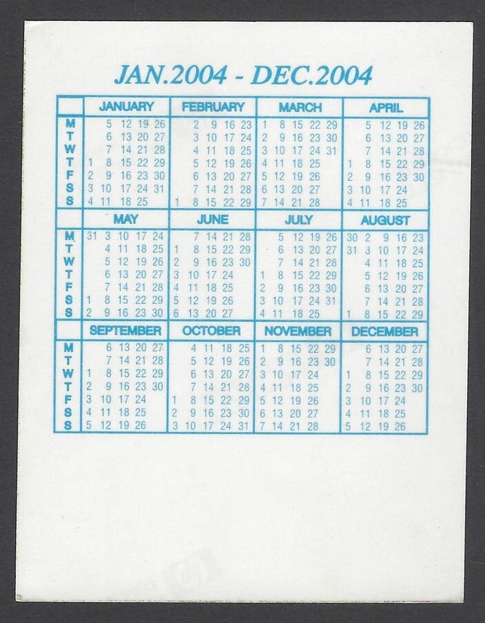 AOP India Bollywood 1996 -2004  Pocket Calender - GOVINDA (7)