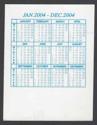 AOP India Bollywood 1996 -2004  Pocket Calender - GOVINDA (7)