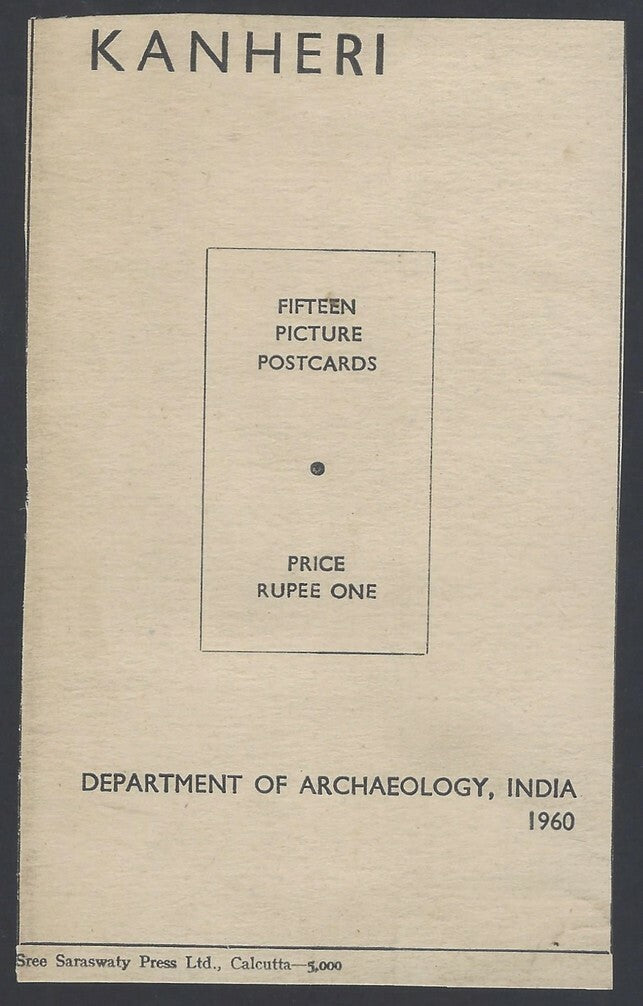 AOP India KANHERI CAVES set of 15 vintage postcards