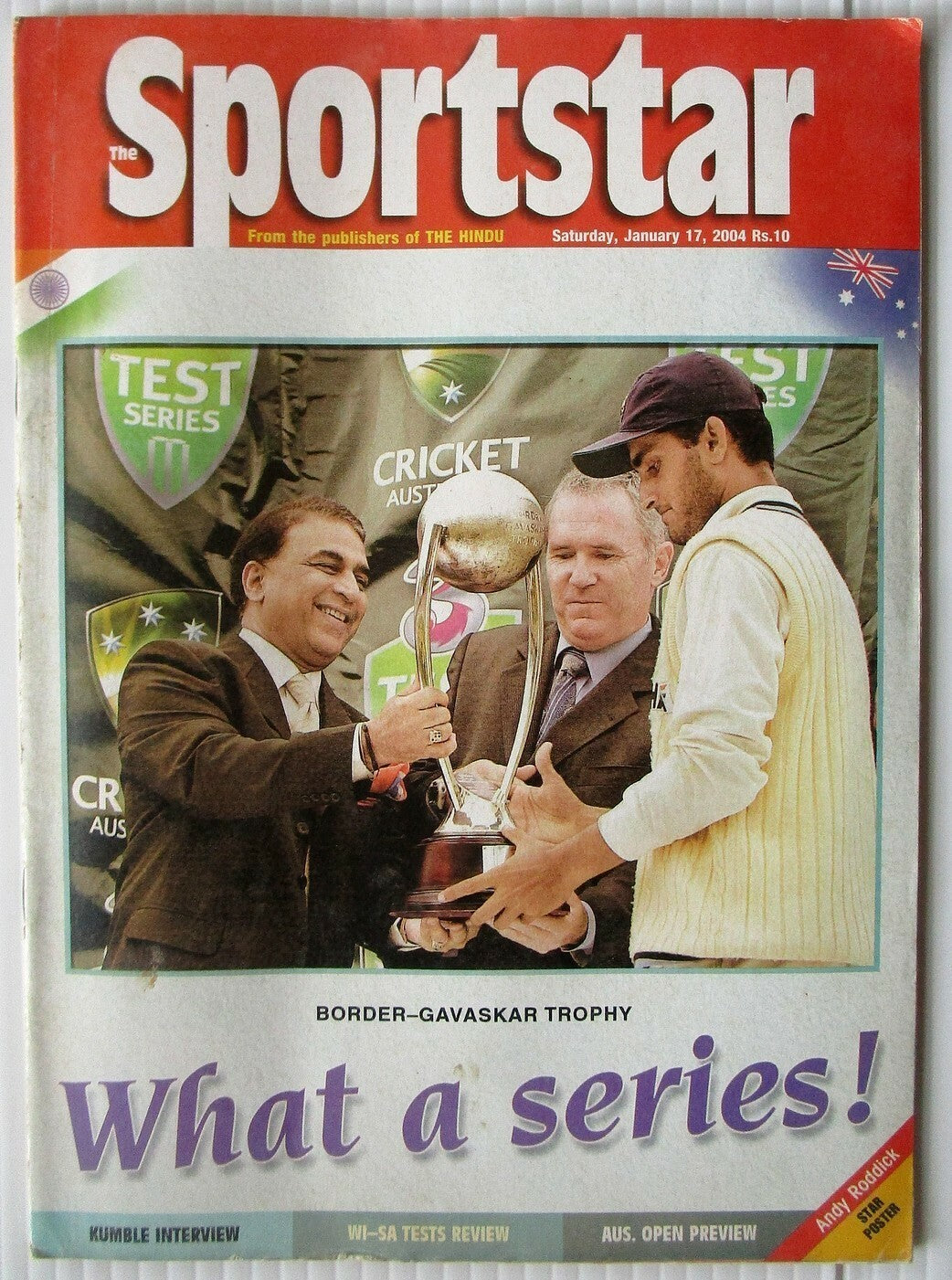 India Sports Star 2004 with much Cricket coverage (5 issues)