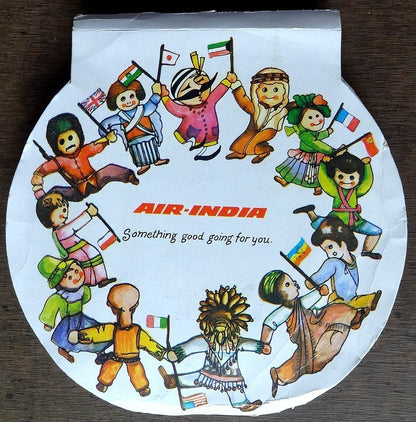 Air India vintage novelty pad of multicolour notes