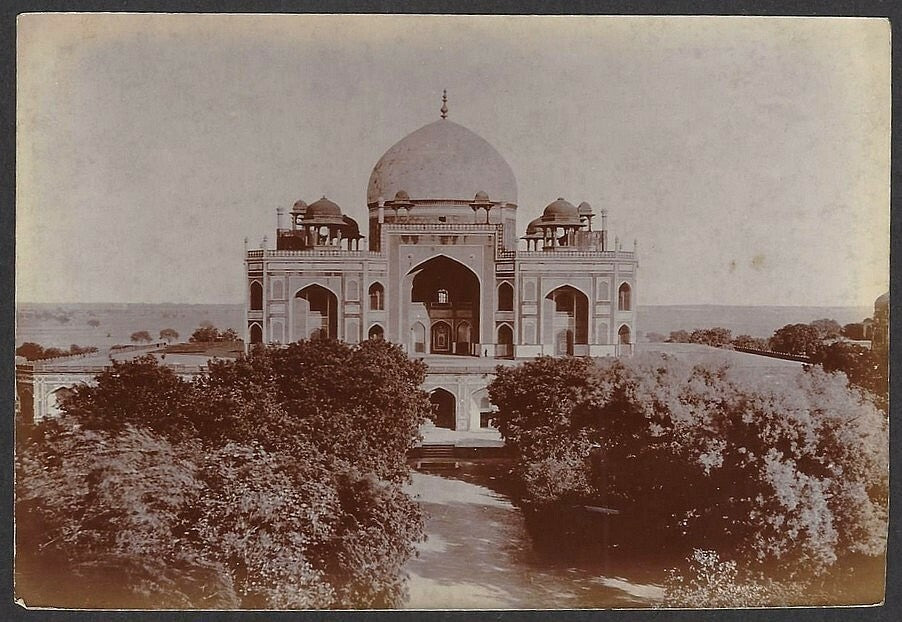 India vintage 1890’s photo King Humayun’s Tomb Delhi 10cm x 15cm