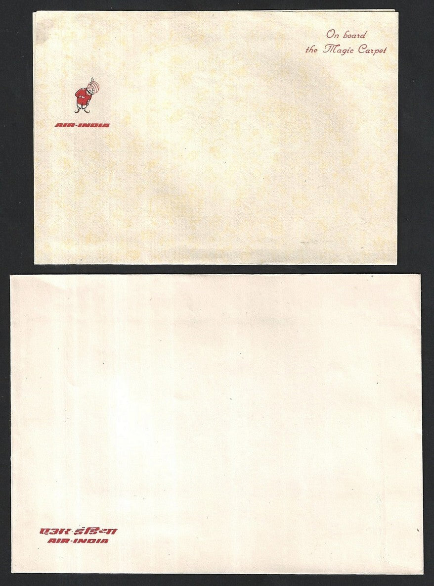 AIR INDIA vintage on board stationery (4)