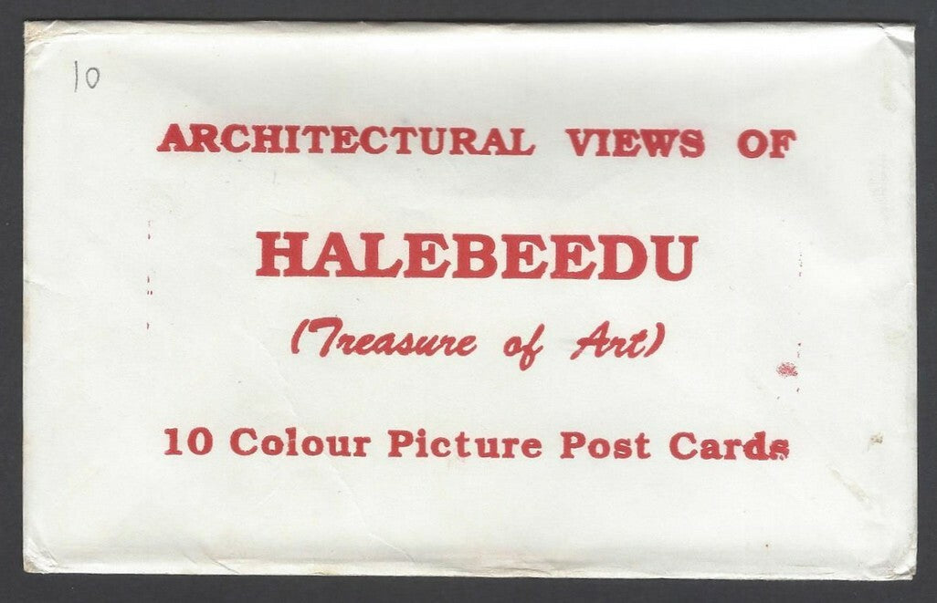 AOP India ARCHITECTURAL VIEWS OF HALEBEEDU packet of 10 picture postcards