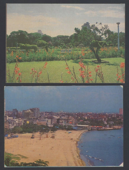 India BOMBAY vintage colour postcards (7)