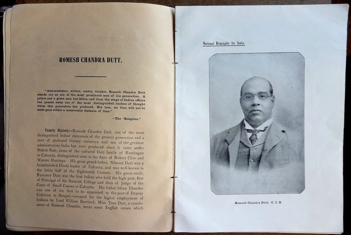 A National Biography of India Volume 1 1911 DAMAGED COVER 10 plates