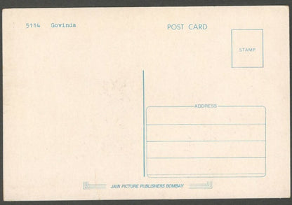 AOP India Bollywood GOVINDA vintage postcard 