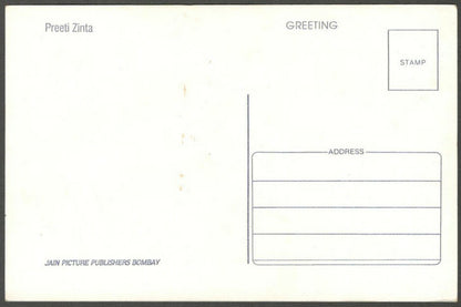 AOP India Bollywood vintage postcard PREITY ZINTA