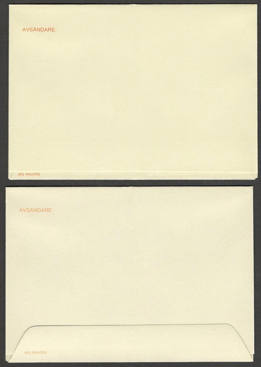 (AOP) India Sweden 1971-76 aerogrammes & airmail envelopes most unused (7)