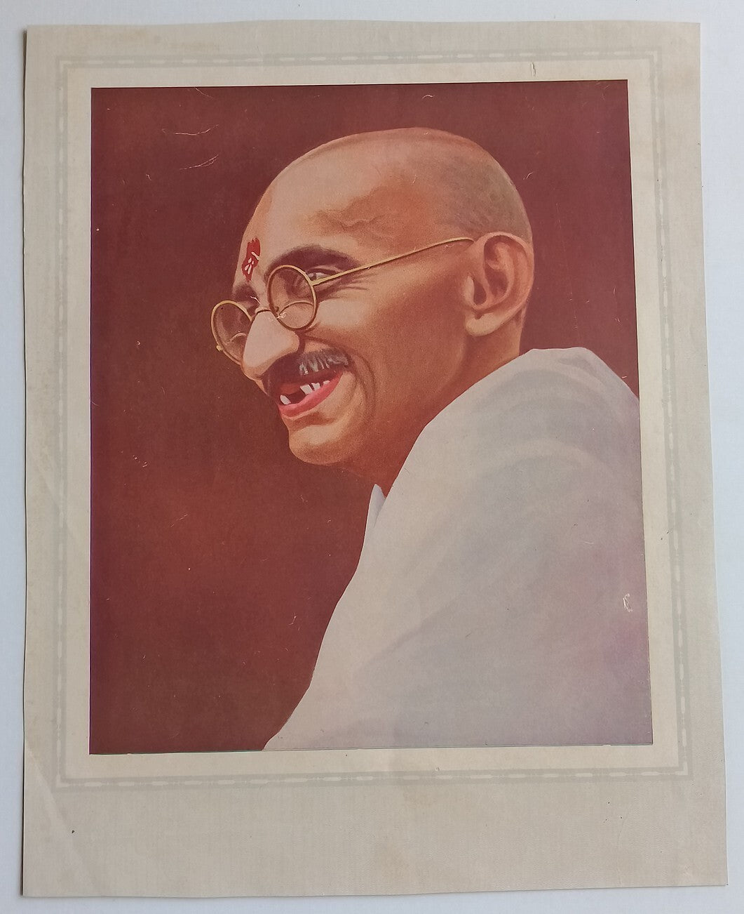 AOP India vintage poster MAHATMA GANDHI 11x14 inches R