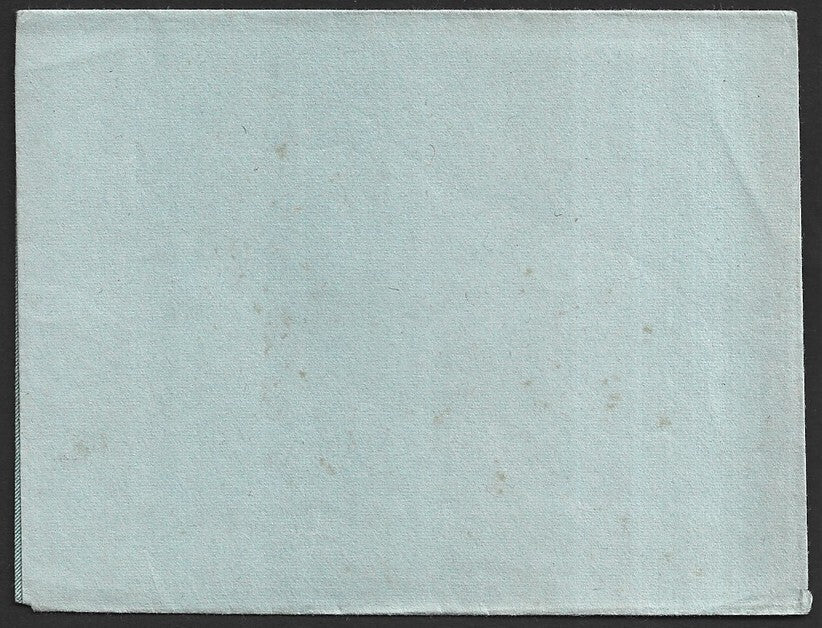 India 15p postal stationery lettesheet FRONT & PART BACK UNPRINTED error