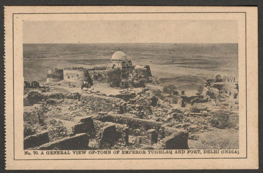 AOP India vintage postcard Tomb of Emperor Tughlaq, DELHI
