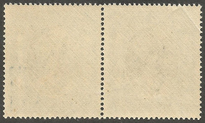 India Jaipur State 6a pair with FRAME PRINTED DOUBLE MNH
