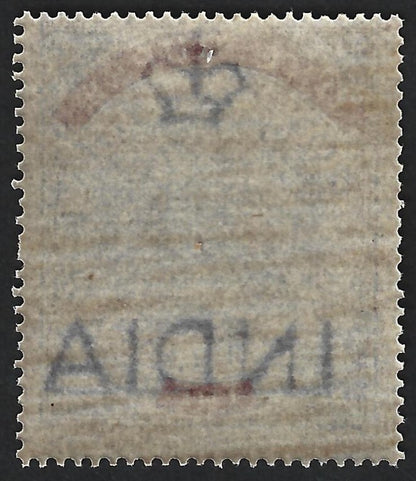 India QV 1866 Court Fee 1R MNH