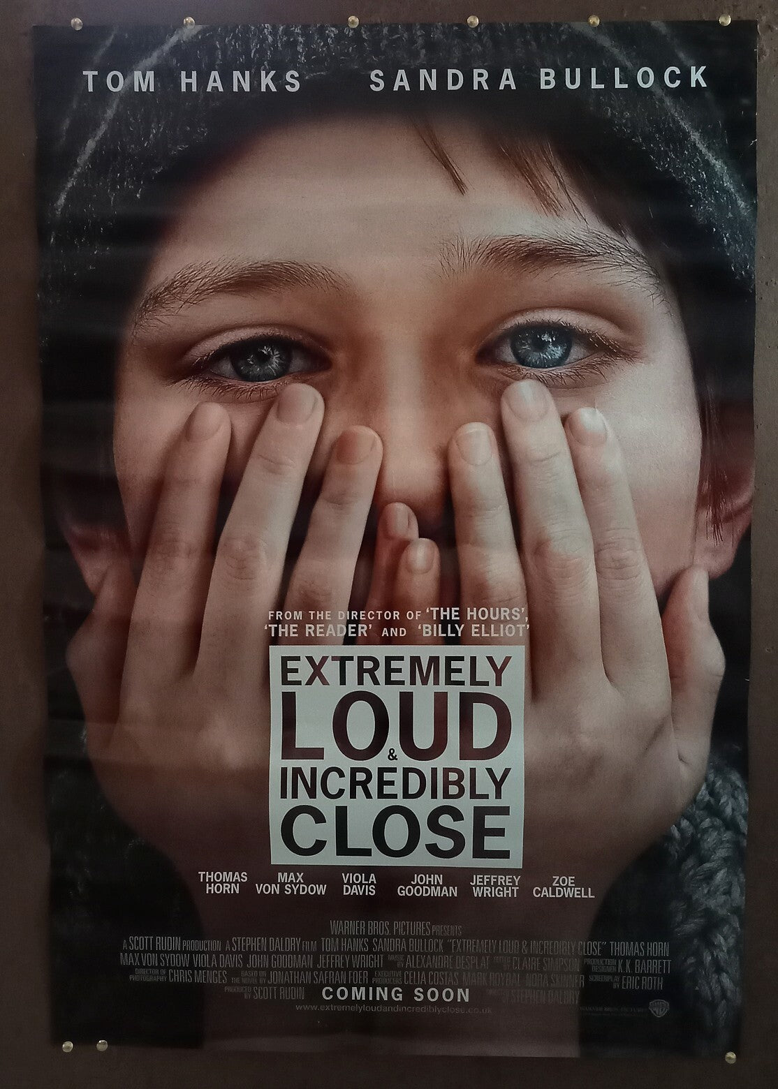 2011 Extremely Loud & Incredibly Close 1 sheet India poster (2 side printed)