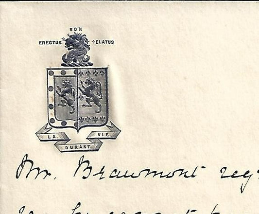 AOP India 1887 crested letter
