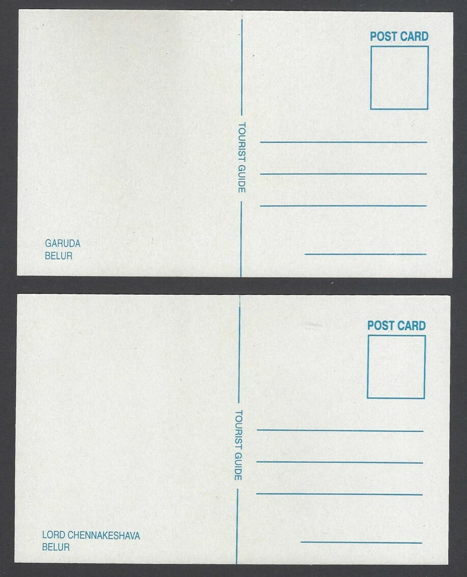 AOP India ARCHITECTURAL VIEWS OF BELUR packet of 10 picture postcards