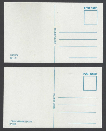 AOP India ARCHITECTURAL VIEWS OF BELUR packet of 10 picture postcards
