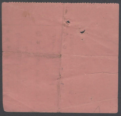 AOP India G&N.I.T. Co. Ltd. Bus ticket 1920s Roothiai to Chauchora