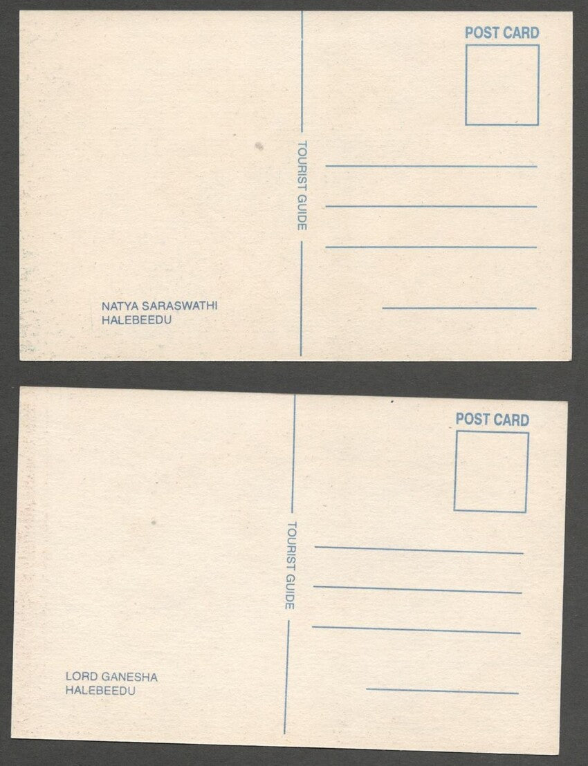 AOP India vintage set of 10 postcards HALEBEEDU