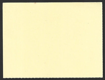 India 50p postal card with Miscut & Solvent Wash streaks error