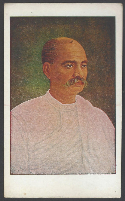 AOP India vinatge patriotic postcard Frredom Fighter Motilal Nehru