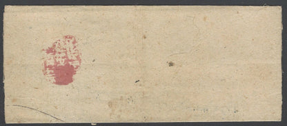 India Jaipur 1898 pre stamp cover red paid hs Malpura to Dooni