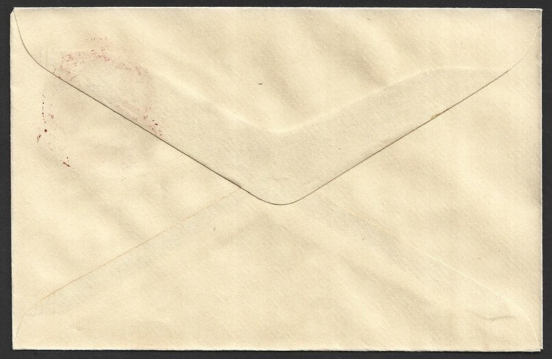India 35p envelope with smudged EXTREME overinked stamp error