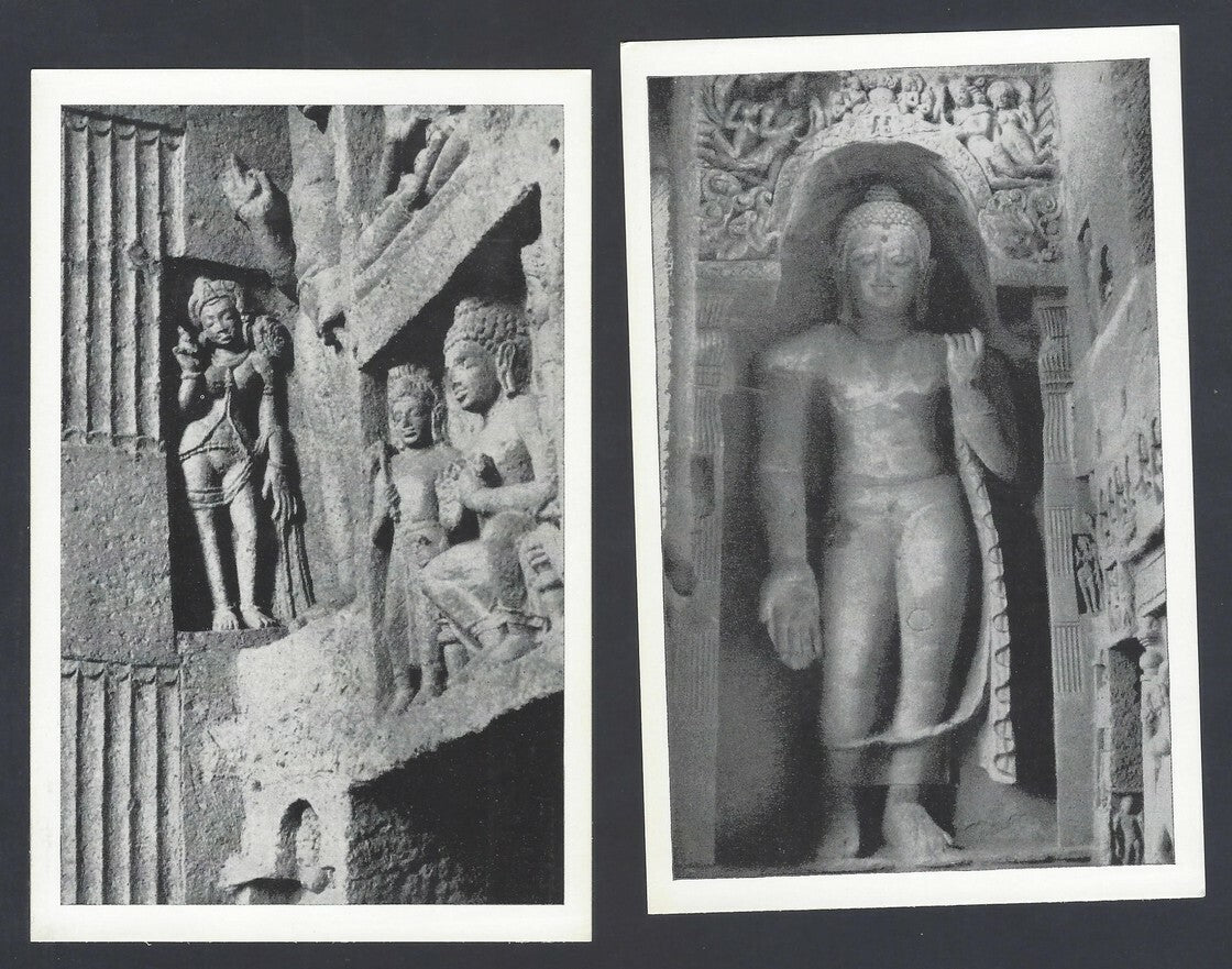 AOP India KANHERI CAVES set of 15 vintage postcards