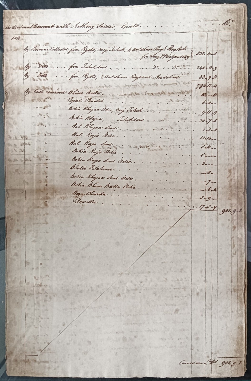 India King William IV 1833 Fort William, Calcutta 8 page document