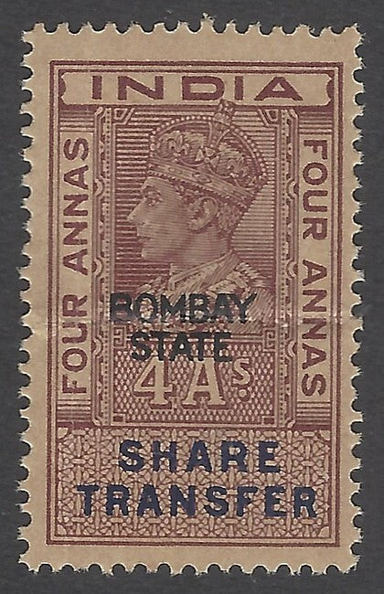 AOP India KGVI BROKER'S NOTE 4a MNH