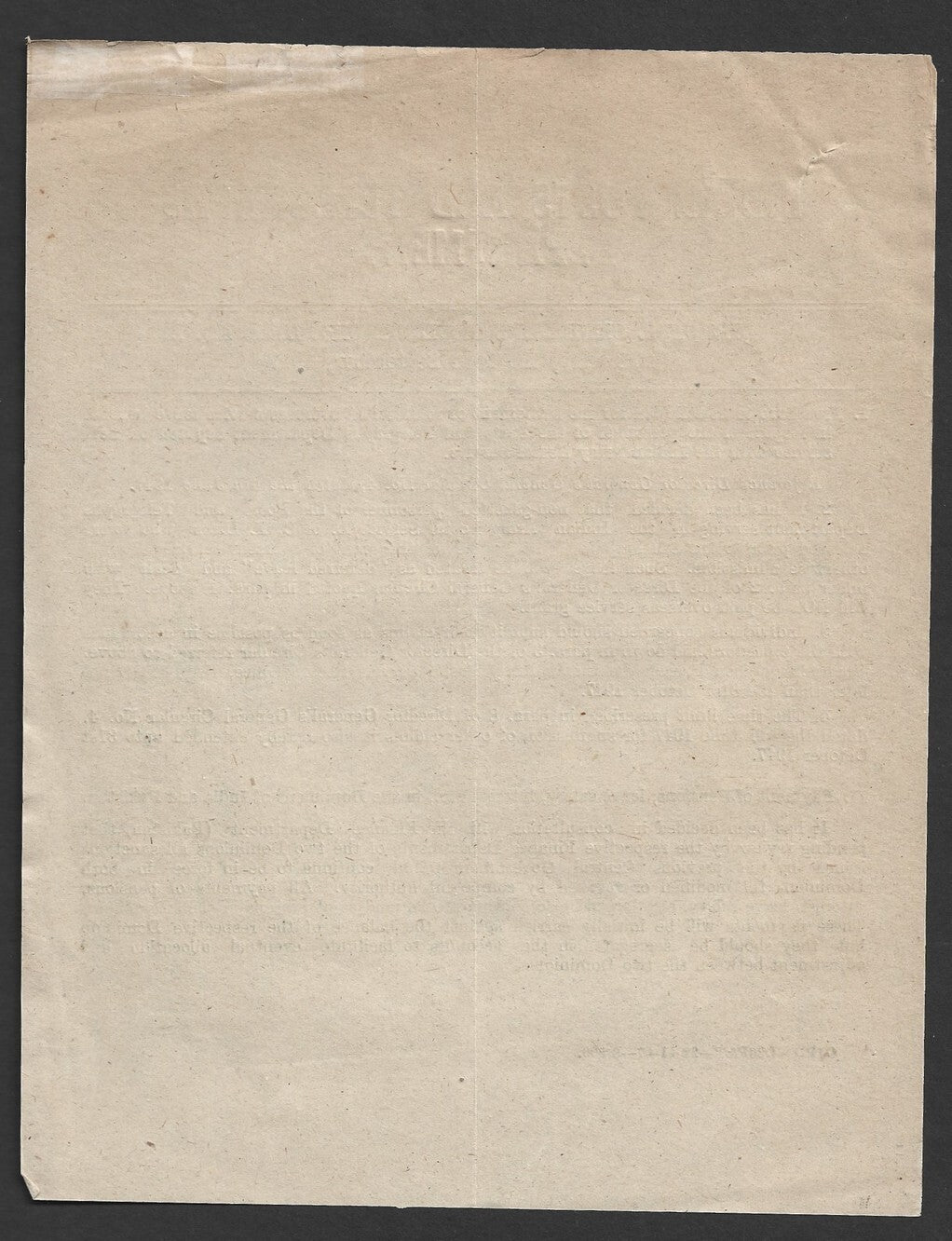 India POSTAL CIRCULAR No. 16 15th Sep.1947 Indian Army Postal Service