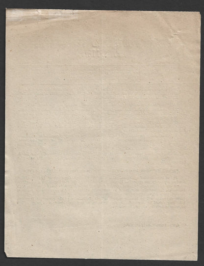 India POSTAL CIRCULAR No. 16 15th Sep.1947 Indian Army Postal Service