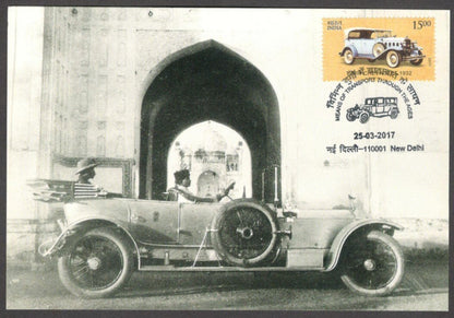 India souvenir VINTAGE CARS card ROLLS ROYCE SILVER GHOST in Delhi
