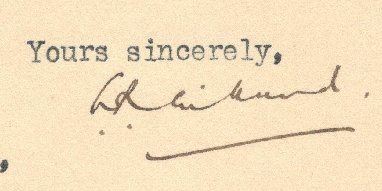 India 1946 crested letter KAPURTHALA STATE CHIEF MINISTER signed