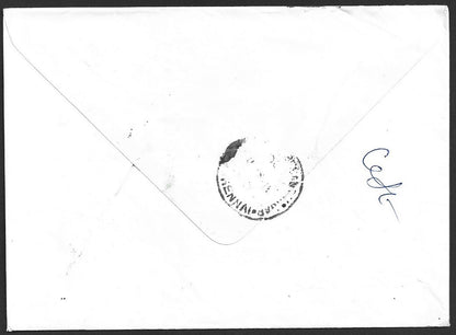 GB £2.15 Sport single franked cover to India